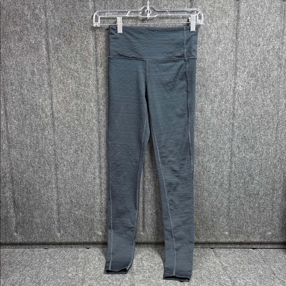 Athleta Charcoal, Blue & Green Leggings